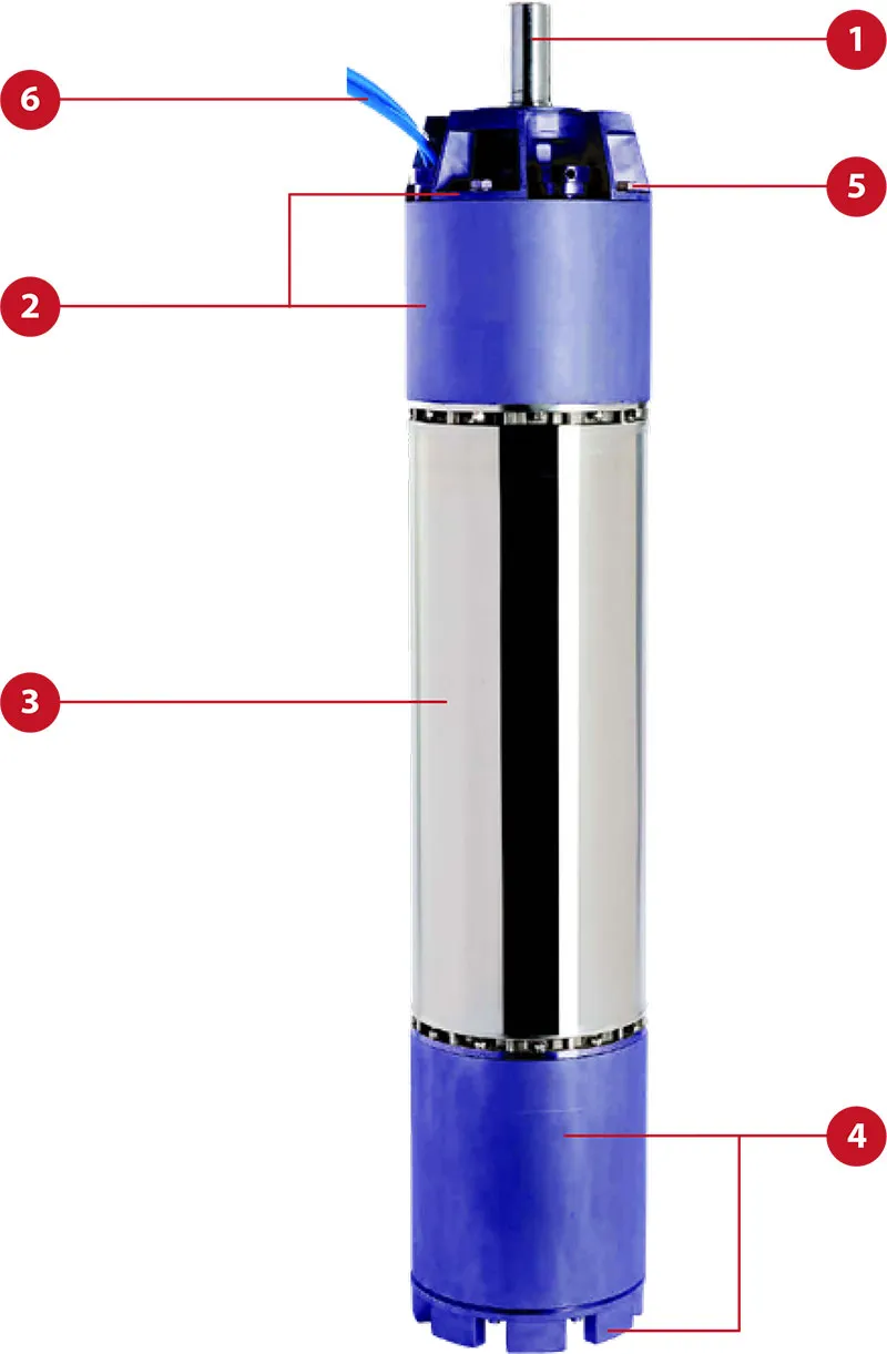 Piezas de repuestos para motores sumersibles 4'' pulgadas: image