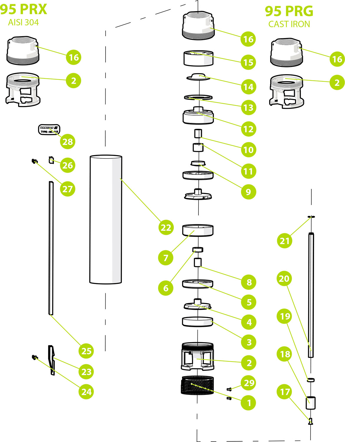 Pompes immergées de 4 pouces roues flottantes